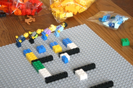 Visualise interruptions on a LEGO Wall