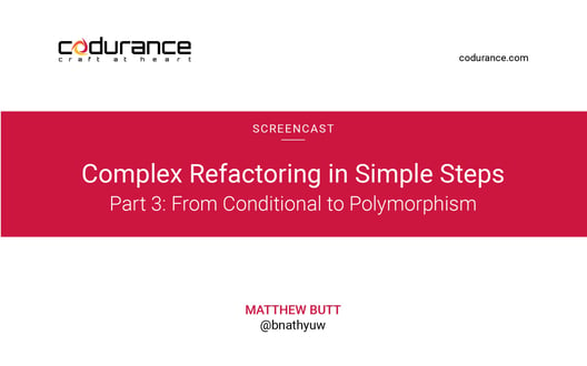 Complex refactoring in simple steps Part III